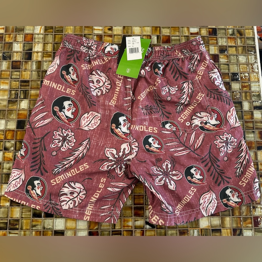 NWT Wes & Willy Florida State Seminoles FSU Men's Swim Trunks~Medium~$60 - Picture 5 of 8